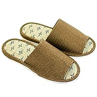 OKA Tatami Slippers, Made in Japan (Grass & Root, Japanese)