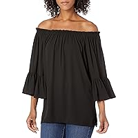 Karen Kane Women's Convertible Off-The-Shoulder Top, Black, XS