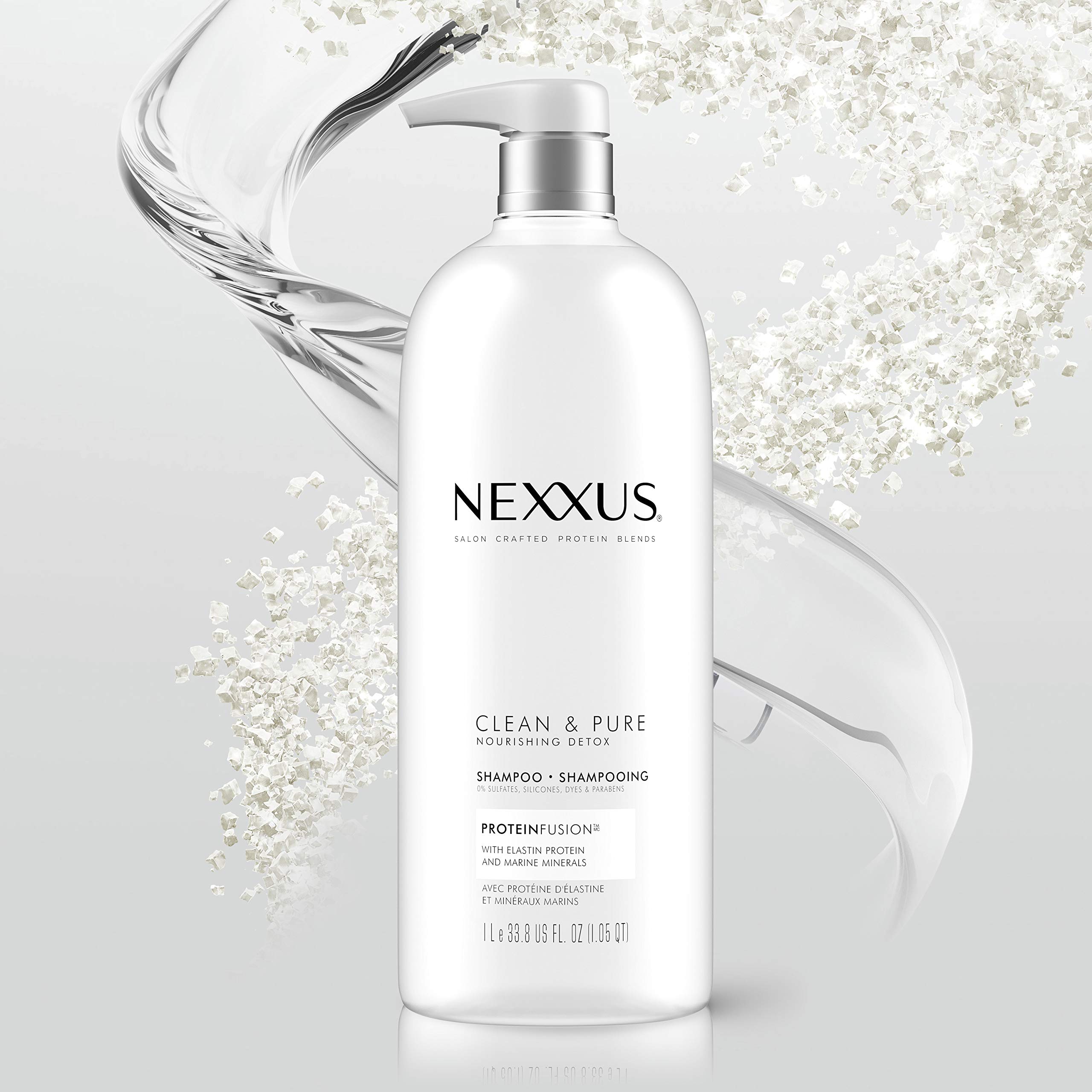 Nexxus Clean and Pure Conditioner, With ProteinFusion, Nourished Hair Care Silicone, Dye And Paraben Free 33.8 oz