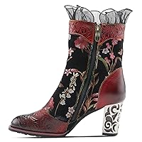 Spring Steps L`Artiste Gaga Mid-Calf Boots for Women - Ladies Boot with Side Zipper Closure - Comfortable Western Women's boots