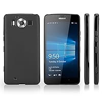 Case Compatible with Nokia Lumia 950 (Case by BoxWave) - Blackout Case, Durable, Slim Fit, Black TPU Cover for Nokia Lumia 950