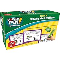 Teacher Created Resources Power Pen Learning Cards: Solving Word Problems Grade 4 (6999), Medium