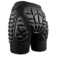 Soared 3D Protection Hip Butt EVA Paded Short Pants Protective Gear Guard Impact Pad Ski Ice Skating Snowboard Black