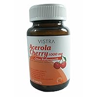 Vistra Acerola Cherry 1000 mg 45 Tablets Plus Citrus Bioflavonoids Health Care Skin Food