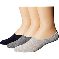 Sperry Mens Solid Combed Cotton Canoe Liner - 3 Pair Pack Soft And Lightweight Casual Sock, Navy/Charcoal, 6-12 US