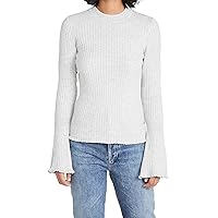 PAIGE Women's Iona Long Bell Sleeve Cropped Sweater