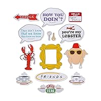 American Greetings Friends Party Supplies, Photo Booth Kit with Props (14 Pieces)