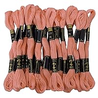 25 x Anchor Solid Hand Stitch Sewing Skeins Stranded Cotton Embroidery Thread Floss-Peach