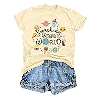 Around The World Shirt for Women Funny Family Matching T-Shirt Tie Dye Vacation Travel Tee Tops