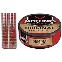 Jack Link’s Jerky Chew, Original, 0.32 oz., Pack of 24 – Shredded Beef Jerky, Made with 100% Beef