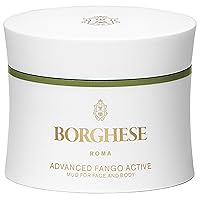 Borghese Advanced Fango Active Purifying Mud Mask For Face and Body, Ideal for Oily Dry and Combination Skin, 2.7 Oz