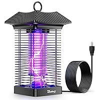 LED Bug Zapper Indoor Outdoor, 10 Years Lifespan Lamp Sustainable Less Power, Durable Instant Electric Mosquito Insect Killer Fly Zapper, for Garden Backyard Patio Sport Fields Home -MO005B