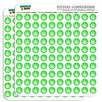 Marijuana Pot Weed Leaf Green 1/2