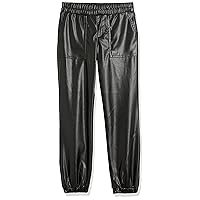[BLANKNYC] Girls Luxury Clothing Vegan Leather Jogger, Comfortable & Stylish Pantspants