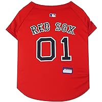 MLB Boston Red Sox Dog Jersey, X-Small