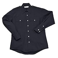 Long Sleeve Police Shirt | 65% Polyester and 35% Cotton | Permanent Press Uniform Apparel