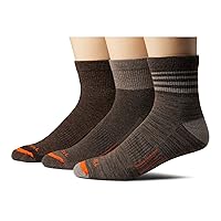 Merrell Men's and Women's Merino Wool Work Socks-3 Pair Pack-Arch Support