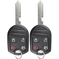 KeylessOption Keyless Entry Remote Control Fob Uncut Blank Ignition Car Key Replacement for CWTWB1U793 (Pack of 2)