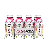 BODYARMOR LYTE Sports Drink Low-Calorie Sports Beverage, Strawberry Lemonade, Coconut Water Hydration, Natural Flavors With Vitamins, Potassium-Packed Electrolytes, Perfect For Athletes, 12 Fl Oz (Pack of 8)