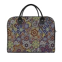 Vintage Paisley Motif Large Crossbody Bag Laptop Bags Shoulder Handbags Tote with Strap for Travel Office