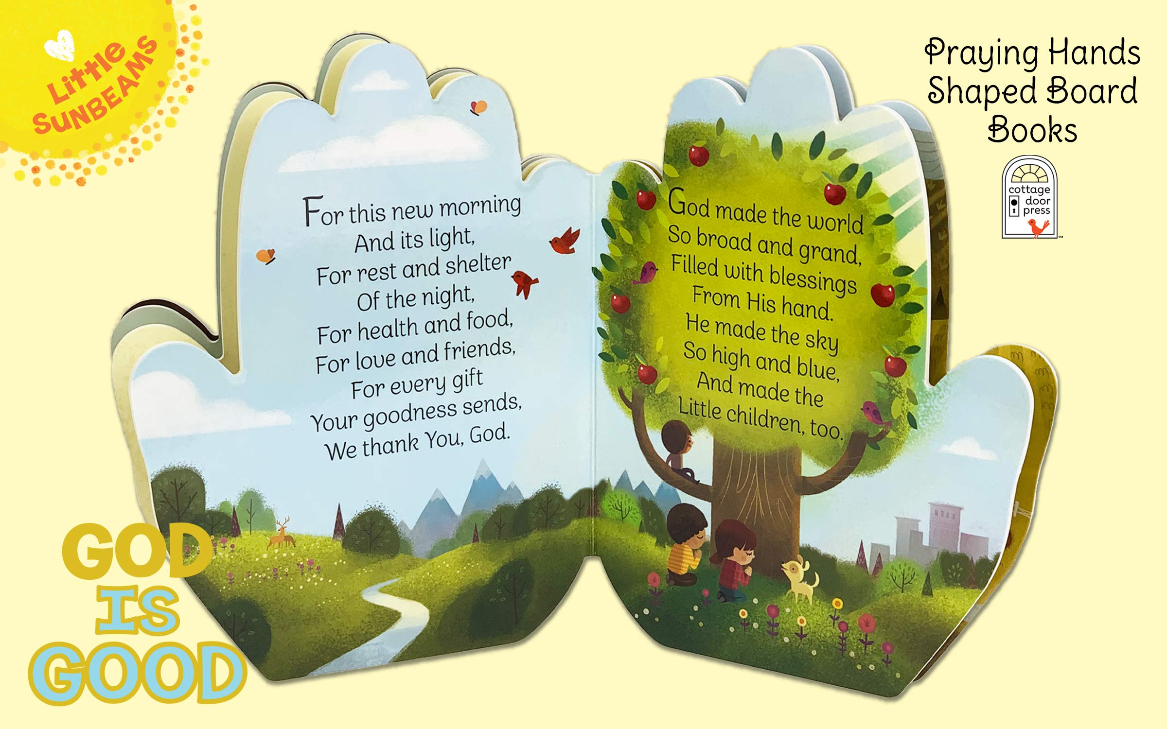 God is Good Praying Hands Board Book - Gift for Easter, Christmas, Communions, Birthdays, and more! Ages 1-5 (Little Sunbeams)