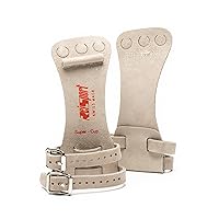 Reisport High Bar Gymnastics Grips for Men - Durable Leather Straps for Secure Grip - Hand Grips for Gymnastics Bars Men & Boys - Gymnastics Equipment & Accessories for Advanced Gymnasts, Made in USA