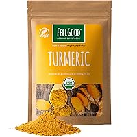 Turmeric Powder with Natural Curcumin, Vegan, Non-GMO, Gluten Free, Pure Ground Turmeric Root from India, 8 oz