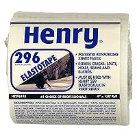 Henry Smooth White Elasto-Tape Roofing Fabric 4 in. x 150 ft.