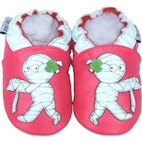 Leather Baby Soft Sole Shoes Boy Girl Infant Children Kid Toddler Crib First Walk Gift Zombie Fuchsia