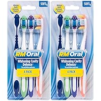 Whitening Cavity Defense Soft Toothbrushes, 4 Count Twin Pack