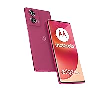 Motorola Edge 50 Fusion 5G (International Version) | 256GB Storage + 12GB RAM Dual-SIM (Nano, eSIM) GSM Unlocked Android 14 Smartphone (Hot Pink - Vegan Suede)