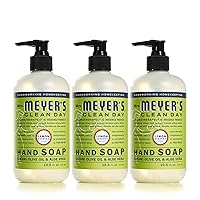 Liquid Hand Soap, Cruelty-Free, and Biodegradable Hand Wash Made with Essential Oils, Lemon Verbena Scent, 12.5 Oz (Pack of 3)