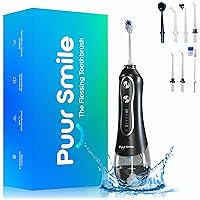 Professional Water Flosser - Advanced Dental Care for a Healthier Mouth, Gum, and Teeth - IPX7 Waterproof, 4 Replacement Tips, Travel-Friendly, Rechargeable - Effortless Oral Hygiene at You