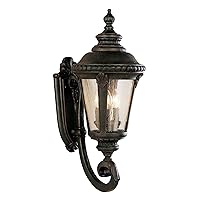 Trans Globe Imports 5041 RT Traditional Three Light Wall Lantern from Commons Collection in Bronze/Dark Finish,25