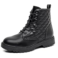 Kids Girls Combat Ankle Boots Lace up Inner Zipper Fashion Booties (Little Kid/Big Kid)…