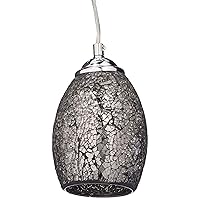 Chloe Lighting CH3GY16DC05-DP1 Melia Mosaic 1-Light Ceiling Grey Mini Pendant with 4.8-Inch Shade