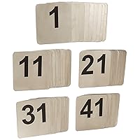 TableCraft Products N150 1-50 Stainless Steel Number Signs Small