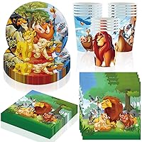 Lion King Party Supplies Lion King Birthday Party Favors Includes Cups Plates Napkins for Lion King Birthday Baby Shower Decor