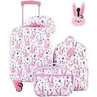 Travelers Club 5 Piece Kids' Luggage Set, Bunny