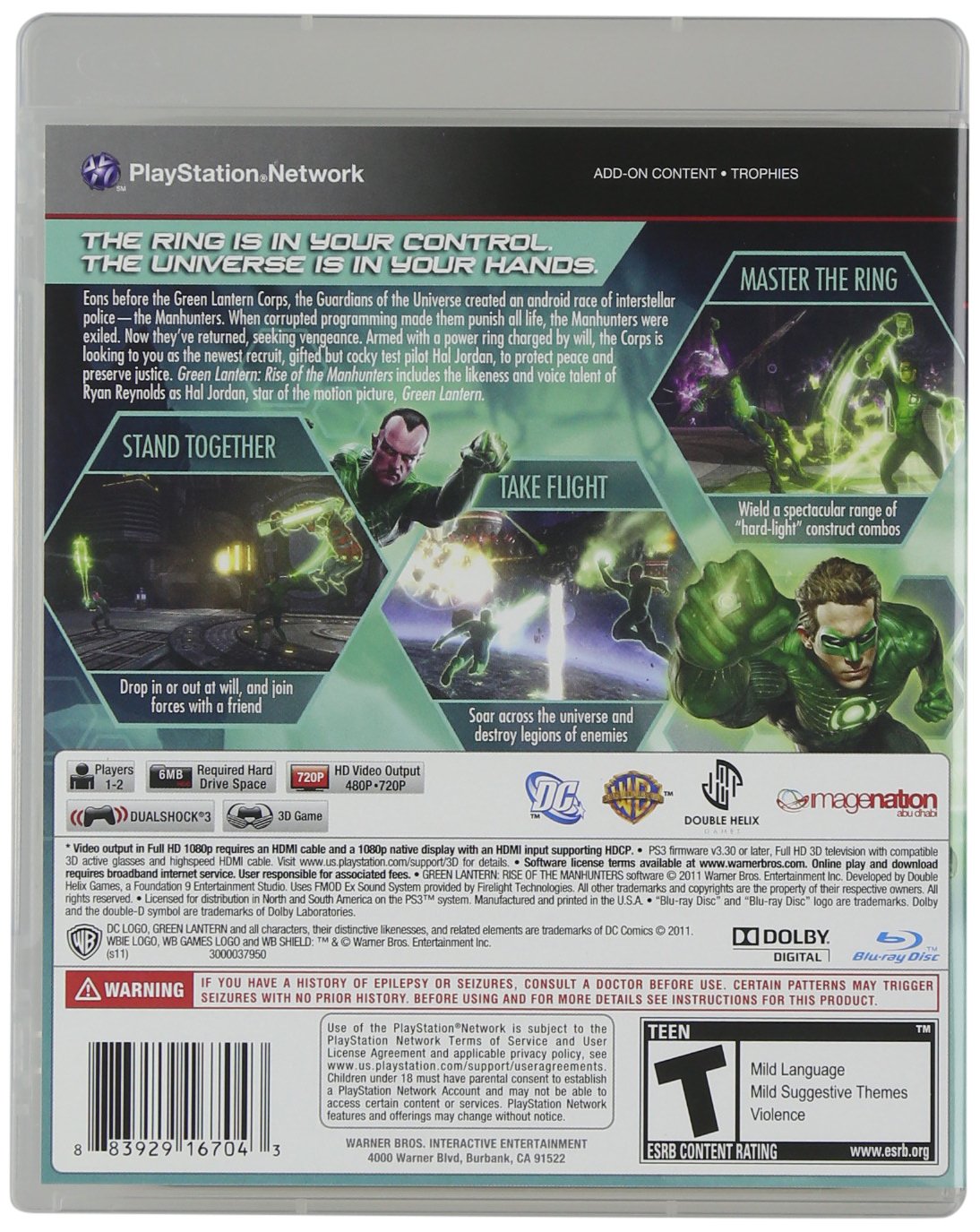 Green Lantern: Rise of the Manhunters - Playstation 3
