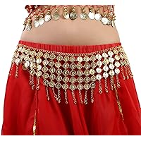 Coins Belly Dance Hip Scarf Belt Halloween Costume Accessory