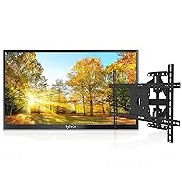 SYLVOX Outdoor TV with Wall Mount, 65'' Full Sun 4K Outside TV Built-in APP, 2000nits High Brightness, IP55 Waterproof