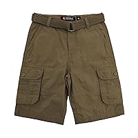 Southpole Boys' Belted Ripstop Basic Cargo Shorts