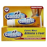 Conazol Maximum Strength, Athlete's Foot, Helps Relieve Itching, Burning, Cracking Feet, 1.05 Oz, Tube.