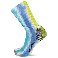 Merrell Men's and Women's Moab Hiking Mid Cushion Socks-1 Pair Pack-Coolmax Moisture Wicking & Arch Support