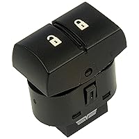 Dorman 901-035 Front Driver Side Power Door Lock Switch - 1 Button Compatible with Select Chevrolet / Pontiac Models,Black