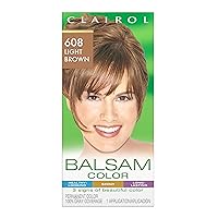 Balsam Permanent Hair Dye, 608 Light Brown Hair Color, Pack of 1