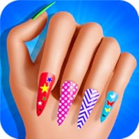Acrylic Nails 3D Fashion Makeup Princess Salon Girls Game: Gel Nail Paint Artist Manicure Spa Makeover Parlor Girl Stylist Relaxing Beauty Games