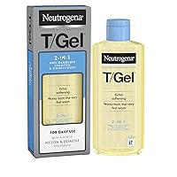gooddogal Neutrogena T/Gel 2 in 1 Anti Dandruff Shampoo and Conditioner - Fights Dandruff After The First Use – Anti-Dandruff Shampoo – 250ml,White,96384