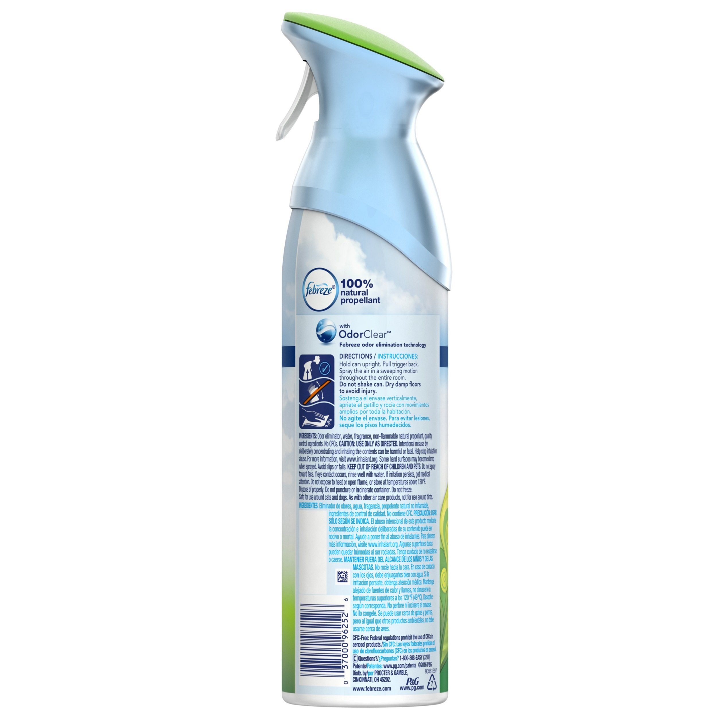 Febreze Air Freshener and Odor Eliminator Spray, Gain Original Scent, 8.8 Oz (Pack of 6)